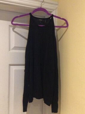 Theory Black Cold Shoulder sweater